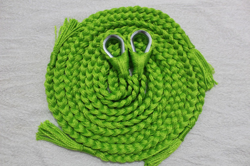 Soga Cuerda Para Hamaca Incluye Par De S Metalica Neon Verde Neon Color