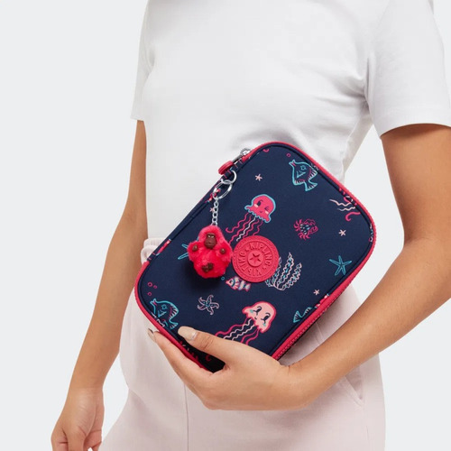 Imagem 6 de 6 de Estojo Grande 100 Pens Kipling Sea Island Print