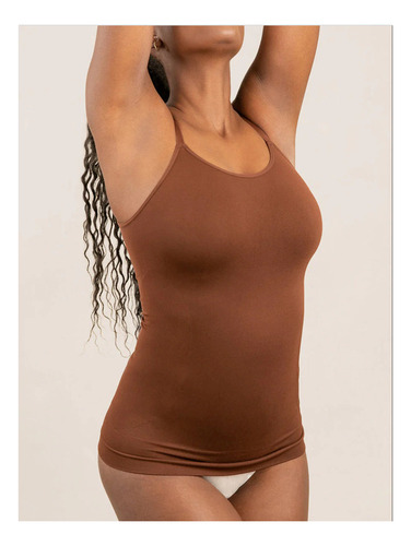 Body Con Control De Barriga Y Camiseta Sin Mangas Para Mujer