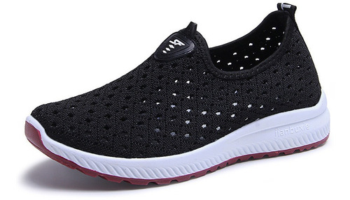 Tenis De Malla Deportivos Con Recortes Para Caminar Sregtee