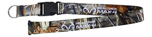 Realtree Max4 Patron Caza Llavero Cordon Para Cuello