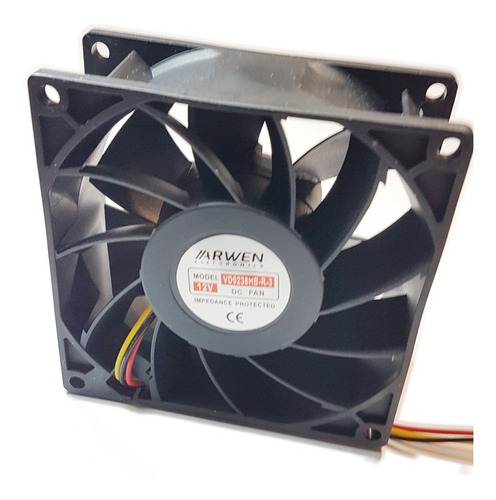 Fan 92mm 3pin 38mm Espesor 3800rpm Ruleman Arwen