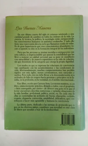 Las Buenas Maneras - Carmen Soto Diez - Ed. Palabra (Usado)