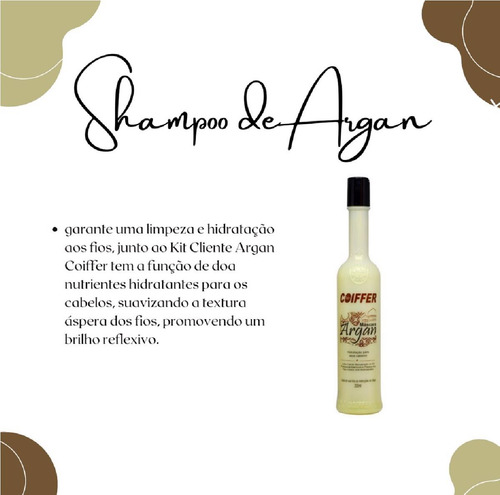 Shampoo Hidratação De Argan Coiffer 300ml - Fios Saudáveis