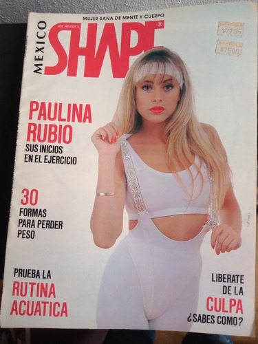 Paulina Rubio En Revista Shape No. 28 Año 1990