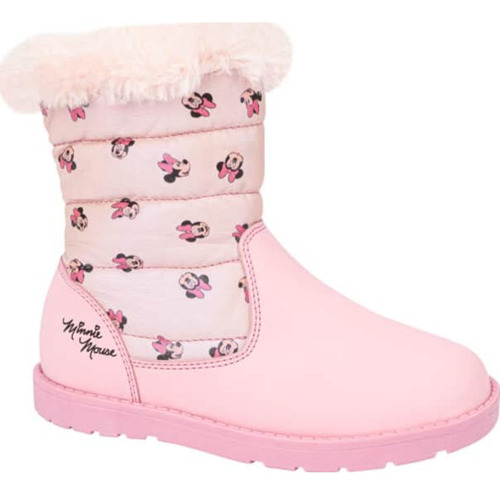 Bota Invernal Minnie Mouse Niñas Minnie Rosa
