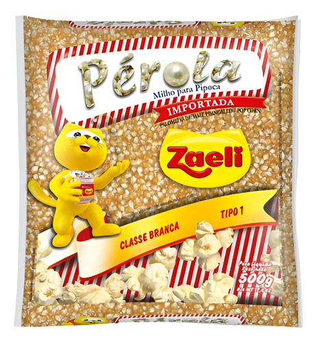 Milho Para Pipoca Zaeli Pérola 500g