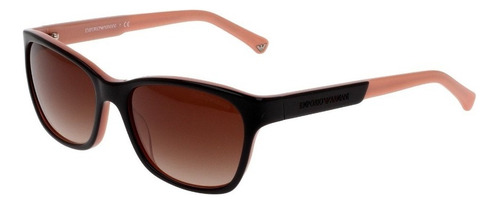 Anteojos De Sol Emporio Armani General Ea4033 M, Diseño No Aplica, Color Negro Con Marco De Acetato Color Negro, Lente Café Clásica, Varilla Negra