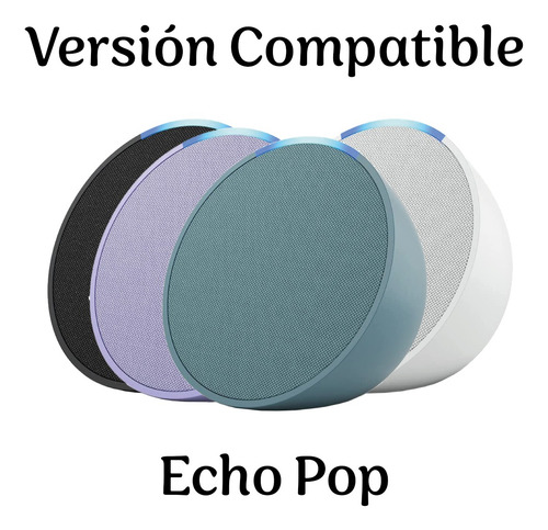 Pared Bocina Alexa Echo Pop - Asistente Virtual Color Blanco