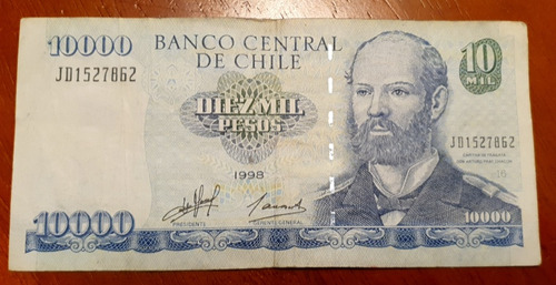 Billete Chile 10000 Pesos (1998)