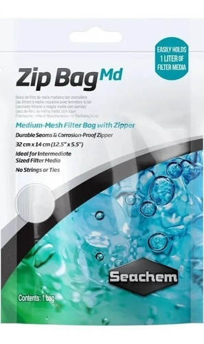 Seachem Zip Bag Medium Bolsa P/ Materiais Filtrantes