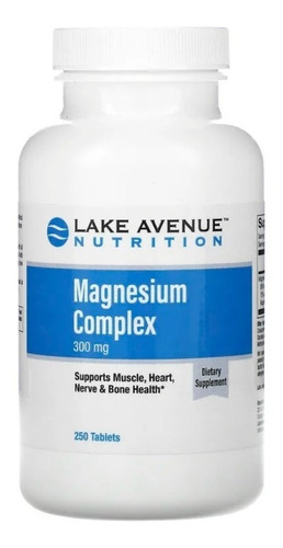 Magnesio Complejo 250 Tabletas Corazon Huesos Nervios Eg F39