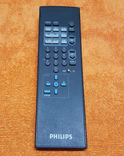 Control Remoto Philips Vcr/ Tv Vintage Original