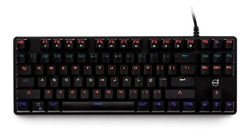 Teclado Mecânico Gamer Dazz Eclipse Cor de teclado Preto Idioma Português Brasil