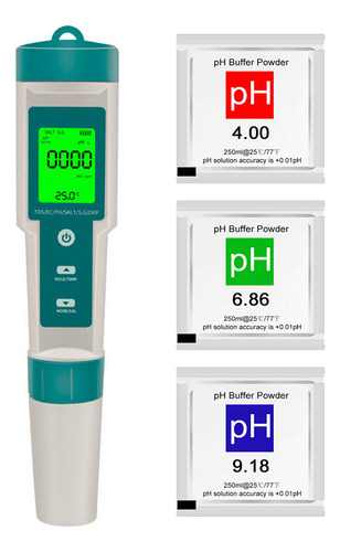 Analizador De Calidad 7 En 1 Medidor De Agua Portátil Ph/tds