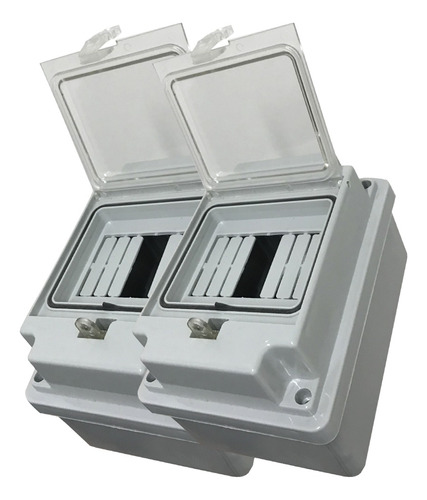 Caja Para Termicas 4 Bocas Ip54 Pilar Variplast Pack X2