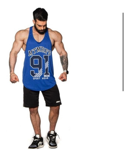 Imagen 3 de 5 de Musculosa Gym Gimnasio Entrenamiento Deportiva - Dry 91
