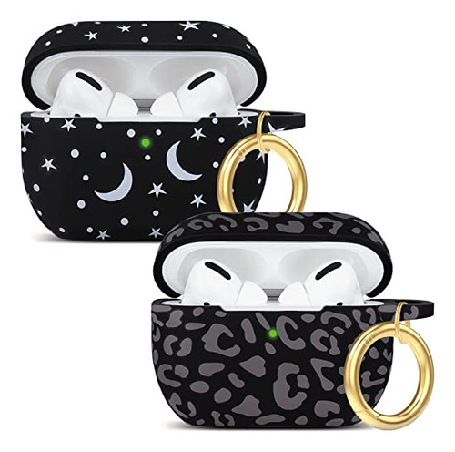 Gris Leopard AirPods Pro 2 Silicone Case, Gawnock