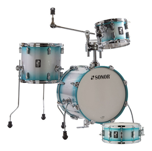 Sonor Bateria Aq2bopasb Aqua Silver Burst Maple S/ Fierros