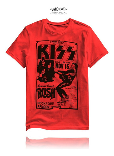 Remera Kiss Special Guest Rush Flyer