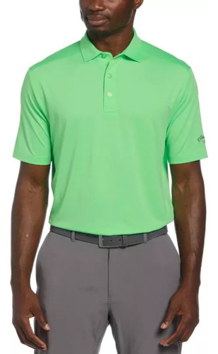 Polo Golf Callaway Cooling Micro Hex Verde Hombre Cgks800234
