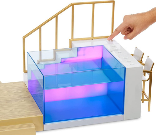 Playset Piscina E Praia Rainbow High Muda De Cor Mga
