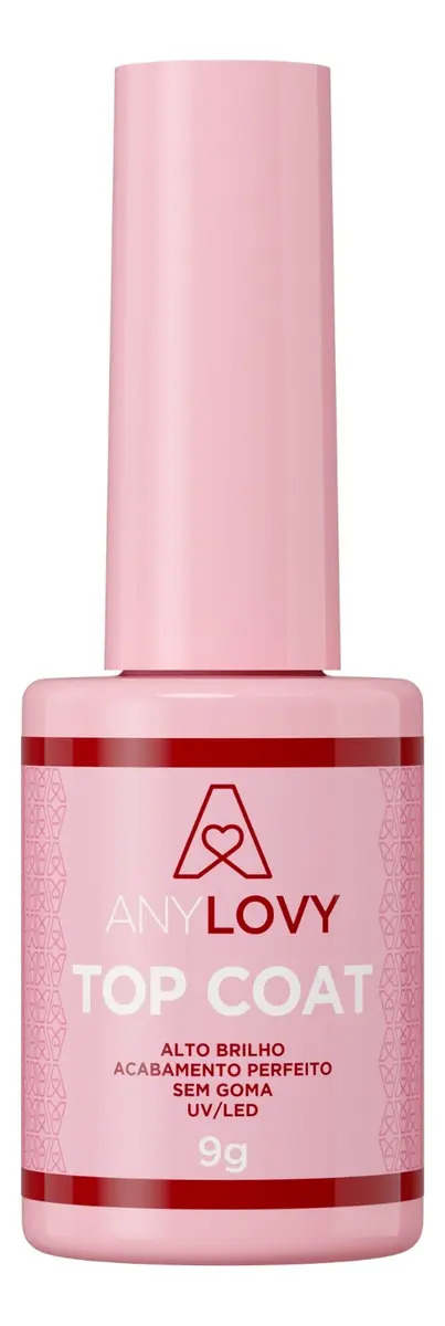 Top Coat 9g Anylovy – Brilho e Proteção Profissional