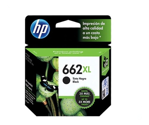 Cartucho Hp 662 Negro Xl