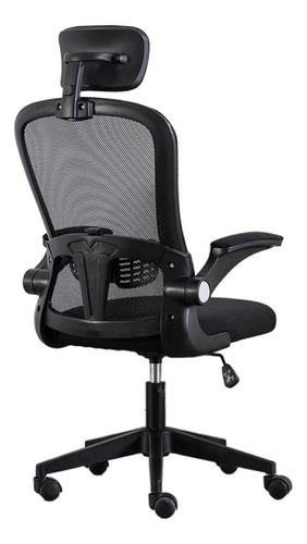 Silla Oficina Weir Ergonómica Giratoria P/ Escritorio Negro