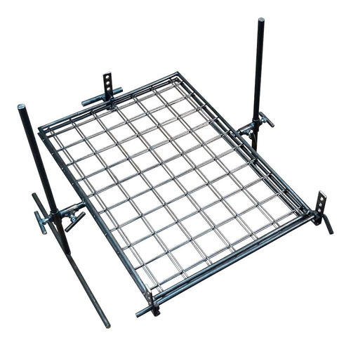 Imagen 9 de 10 de Parrilla Asador Portátil Pinche 35x50cm Varillas Genérico®