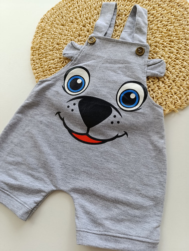 Jardinero Para Bebe Nene Nena Gris P.gris 24-36 M