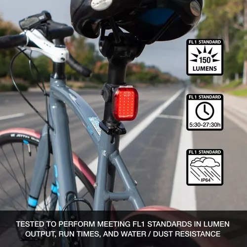 Luz Led Trasera P/ Bicicleta Niterider Vmax+ 150 Lummes Usb