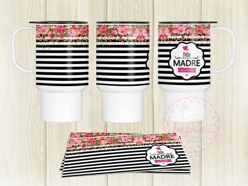 Diseños Jarros Termicos Dia De La Madre Sublimar Mockup