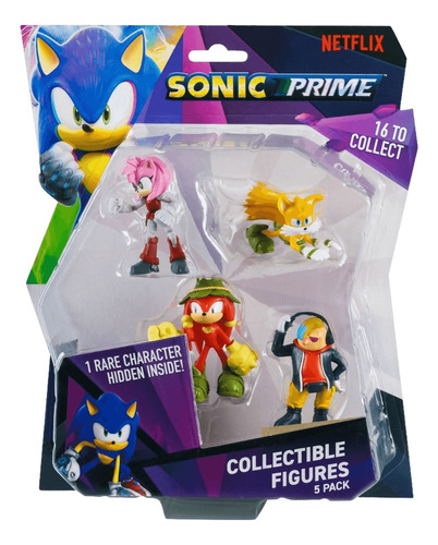 Sonic Pack X5 Figuras Coleccionables 6 Cm