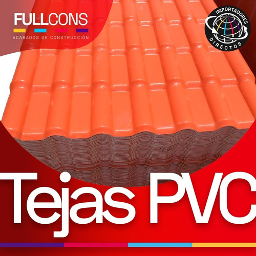 Imagen 3 de 10 de Tejas Española En Pvc Distintos Colores Para Techos