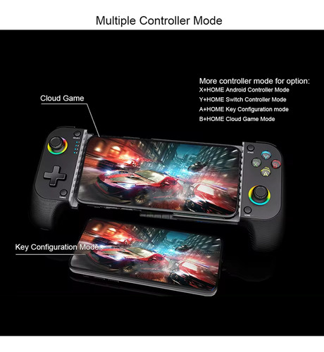 Saitake 7009f Gamepad Bt Rgb Para Android, Pc, Ios, Cloud