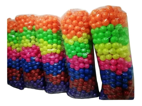 Imagen 6 de 6 de 500 Pelotas Multicolor En Plastico