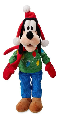 Disney Store Peluche Goofy Edición Especial Navidad Luz Led!