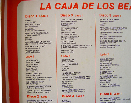 The Beatles Lp La Caja De Los Beatles (Usado)