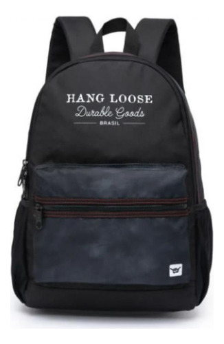 Mochila Executiva Hang Loose Siamese Preto Hl1515