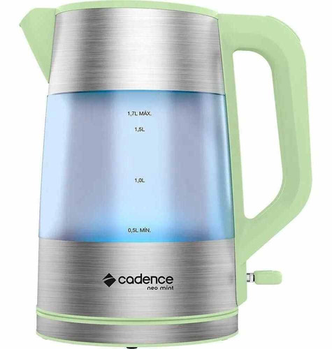 Chaleira Elétrica Cadence Neo Mint  Trends 1,7 L Cel309 220v