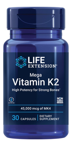 Vitamina K2 Life Extension De Gran Potencia Para Huesos Fuer