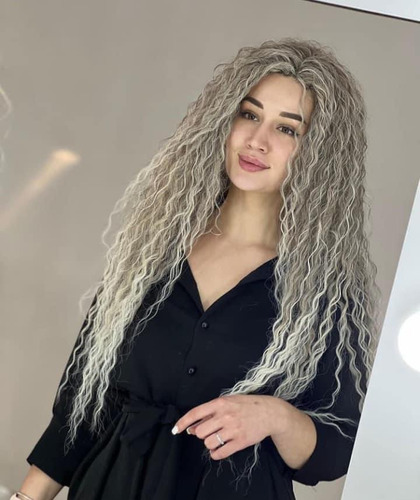 Extensiones Curly A Crochet Ondas De Agua Color V18/c56