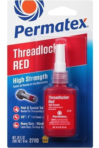 Traba Pernos De Alta Resistencia 10ml - Permatex 27110