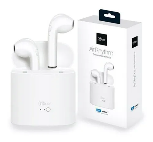 Audifonos Mlab Free In Air Rhytm Tws Bluetooth Blanco Cuotas sin
