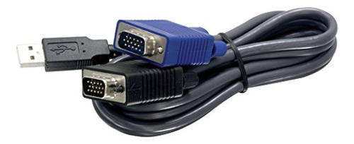 Trendnet Usb Vga Kvm De Cable Macho A Macho, Vga / Svga Hdb