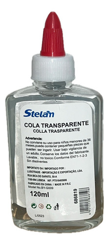 Cola Fría De 120 Ml Transparente Pegamento Líquido Escolar