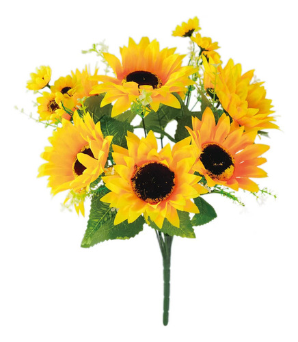 Flor Artificial Tallo Girasol Falso Para Decorar Hogar Boda