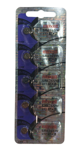 Pila Bateria 626 377 Sr626sw 1.55v Maxell Pack5 Original 