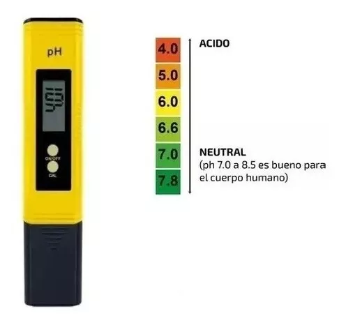 Medidor De Ph Digital Agua Tester Peachimetro Liquidos 14 Ph